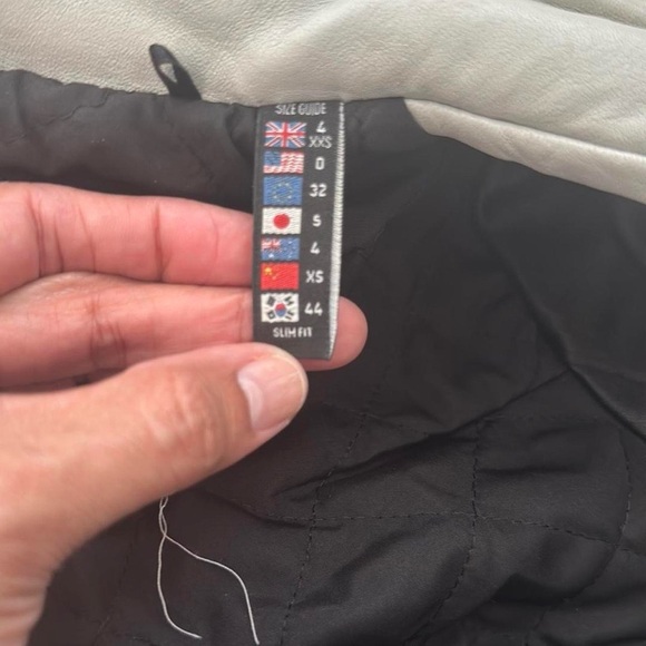 Limited Edition Boda Skins Gray Leather biker Jacket - Picture 8 of 10